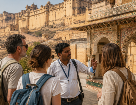 Guía española en la India