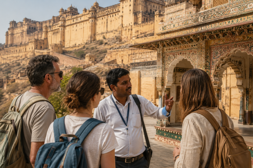 Guía española en la India