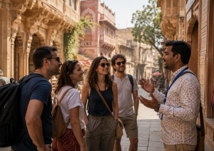 Turistas españolas india