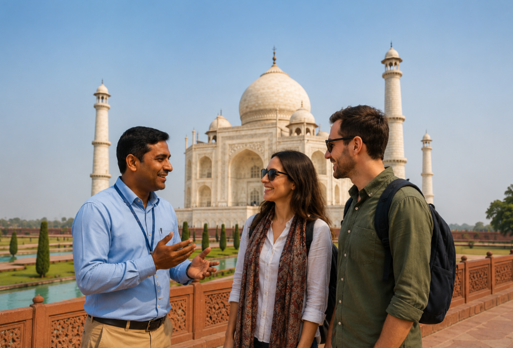 Guía de habla hispana en la India