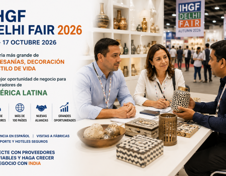 IHGF Delhi Fair 2026 en India para compradores de América Latina